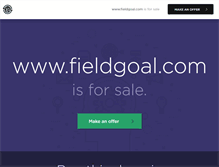 Tablet Screenshot of fieldgoal.com